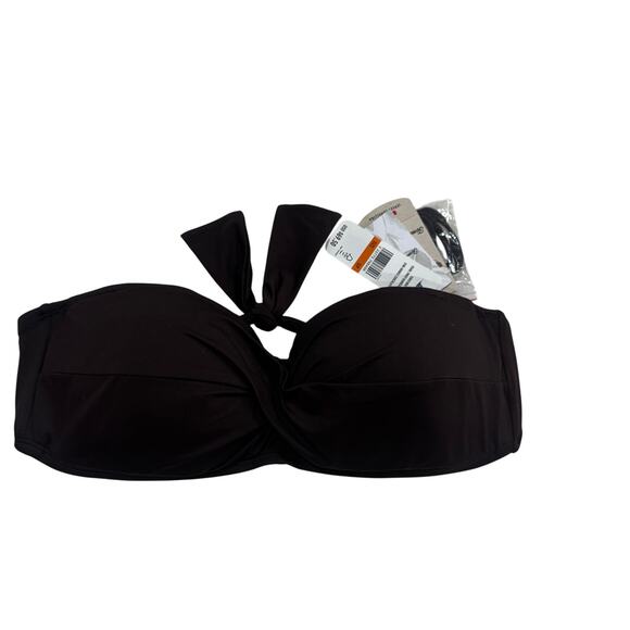 Tommy Bahama Women's Pearl Bandeau Bikini Top Halter Strap Brown Size Small NWT - Picture 4 of 8